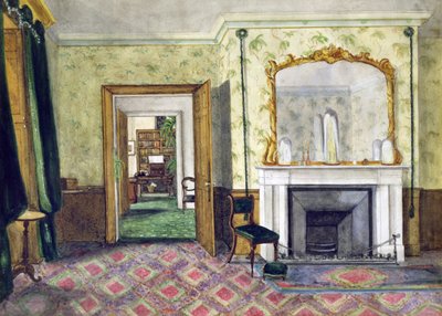 El apartamento de Michael Faraday en la Royal Institution, 1850-55 de Harriet Jane Moore